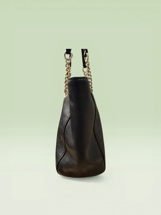 Coach Black Turnlock Chain Tote 27 - Picture 7 of 12